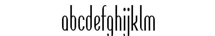 Corvan-CondensedRegular Font LOWERCASE