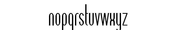 Corvan-CondensedRegular Font LOWERCASE