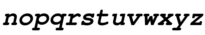 Courier-PS-BoldItalic Font LOWERCASE