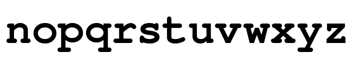 Courier-PS-Bold Font LOWERCASE