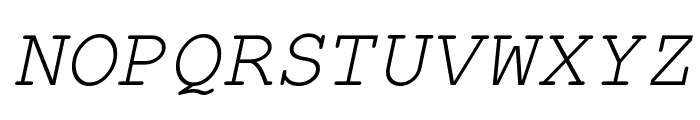 Courier-PS-Italic Font UPPERCASE