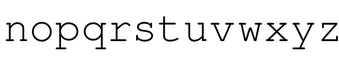 Courier-PS-Regular Font LOWERCASE