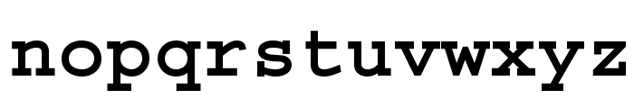 CourierStd-Bold Font LOWERCASE