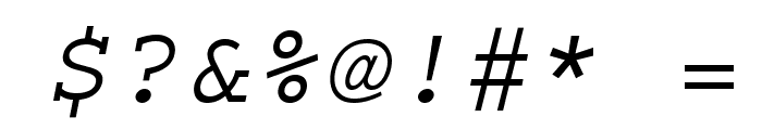 CourierStd-Oblique Font OTHER CHARS