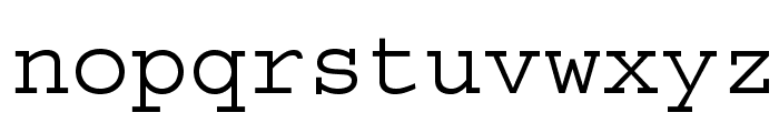 CourierStd Font LOWERCASE