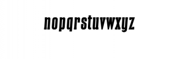 CONQUEST Slab-Bold Italic.ttf Font LOWERCASE