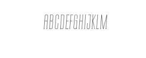 CONQUEST Slab-Thin Italic.ttf Font UPPERCASE