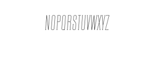 CONQUEST Slab-Thin Italic.ttf Font UPPERCASE