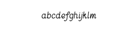 CoconutInline.otf Font LOWERCASE