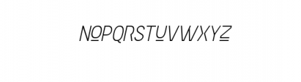Coincident Alternative Italic.ttf Font LOWERCASE