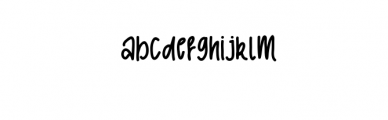 Comic Type Font LOWERCASE