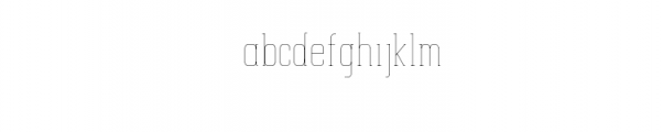 Condensed Space.ttf Font LOWERCASE