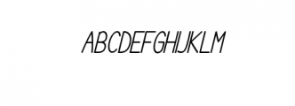 Coretz Italic.otf Font UPPERCASE