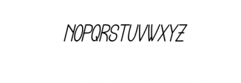 Coretz Italic.otf Font UPPERCASE