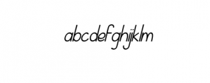 Coretz Italic.otf Font LOWERCASE