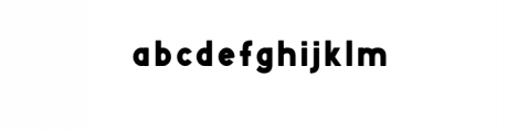 CornerOne-Bold-Regular.ttf Font LOWERCASE