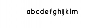 CornerOne-Regular.ttf Font LOWERCASE