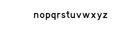 CornerOne-Regular.ttf Font LOWERCASE