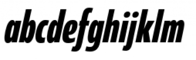 Coegit Compact Bold Italic Font LOWERCASE