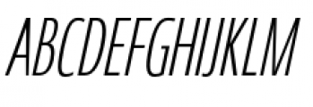 Coegit Compact Light Italic Font UPPERCASE
