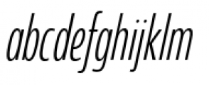Coegit Compact Light Italic Font LOWERCASE