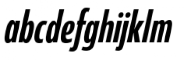 Coegit Compact Medium Italic Font LOWERCASE