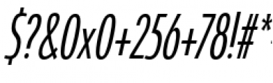 Coegit Compact Regular Italic Font OTHER CHARS