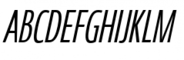 Coegit Compact Regular Italic Font UPPERCASE