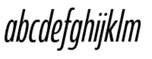Coegit Compact Regular Italic Font LOWERCASE