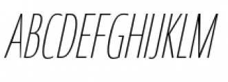 Coegit Compact Thin Italic Font UPPERCASE