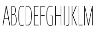 Coegit Compact Thin Font UPPERCASE