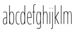 Coegit Compact Thin Font LOWERCASE