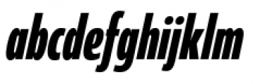 Coegit Compressed Bold Italic Font LOWERCASE