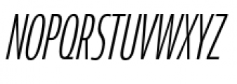 Coegit Compressed Light Italic Font UPPERCASE