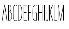Coegit Compressed Thin Font UPPERCASE
