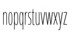 Coegit Compressed Thin Font LOWERCASE