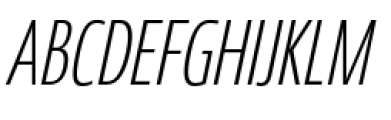 Coegit Condensed Light Italic Font UPPERCASE