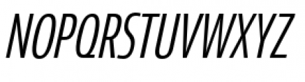 Coegit Condensed Regular Italic Font UPPERCASE