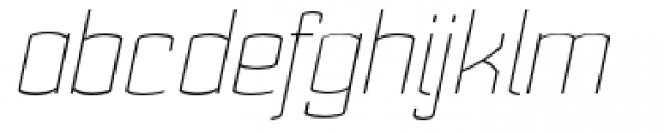 Cohort Thin Italic Font LOWERCASE
