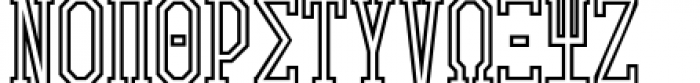 Collegiate Greek Monograms Mix A Three Font UPPERCASE