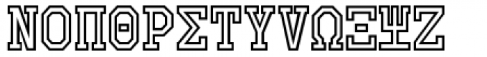 Collegiate Greek Monograms Mix B Three Font LOWERCASE