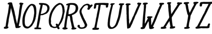 Colporteur Narrow Italic Font UPPERCASE