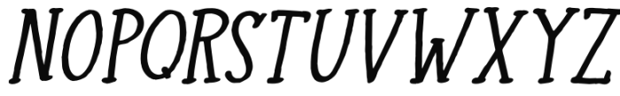 Colporteur Narrow Italic Font LOWERCASE