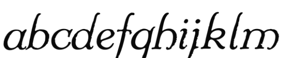 Colwell HPLHS Italic Font LOWERCASE