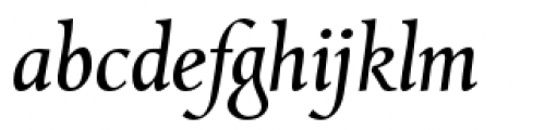 Combi Italic Book Font LOWERCASE