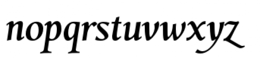 Combi Italic Medium Font LOWERCASE