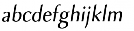 Combi Sans Book Oblique Font LOWERCASE