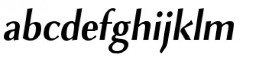 Combi Sans Semi Bold Oblique Font LOWERCASE