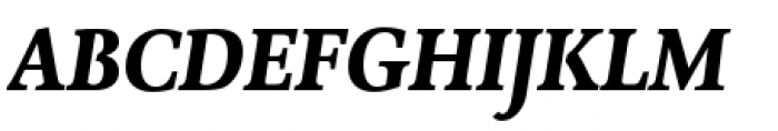 Combi Serif Bold Oblique Font UPPERCASE