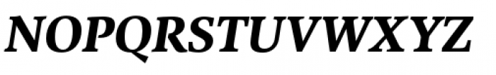 Combi Serif Bold Oblique Font UPPERCASE